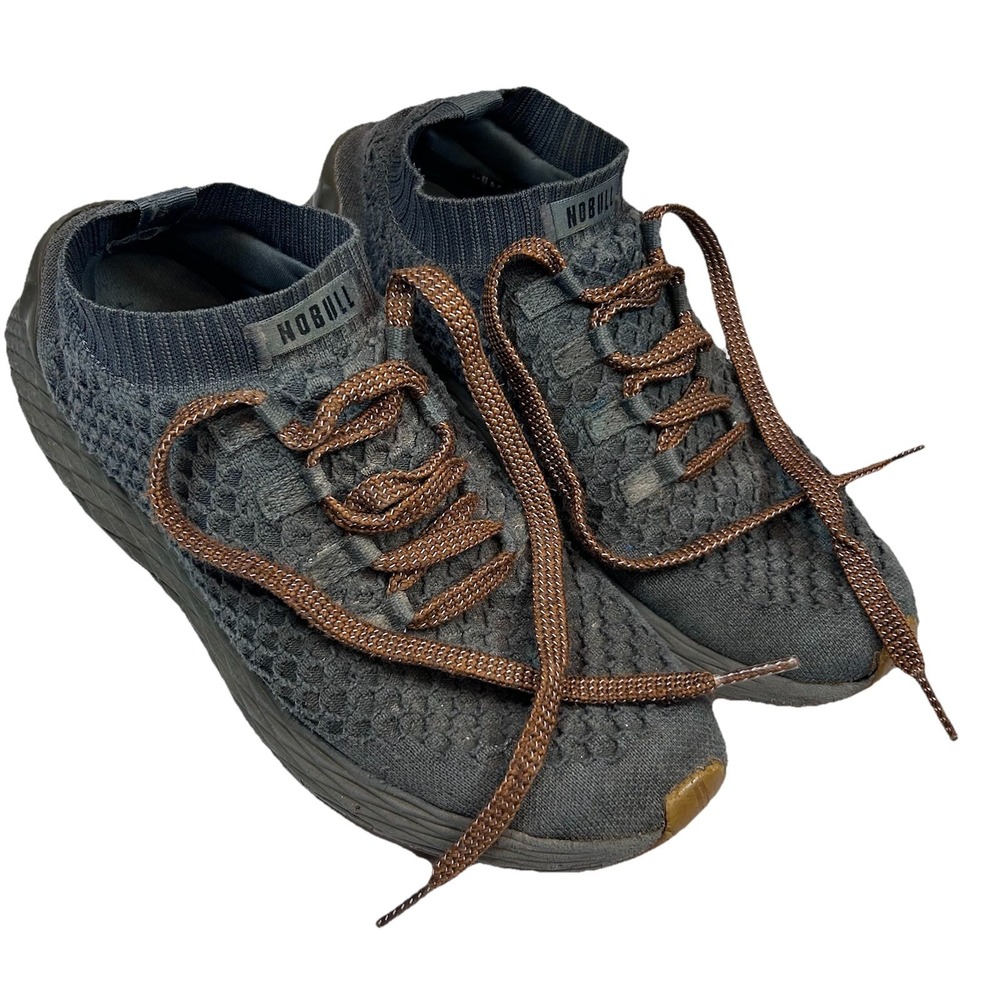 NOBULL NO BULL Diamond Knit Gray Runners Running Shoes Mens Sz 13